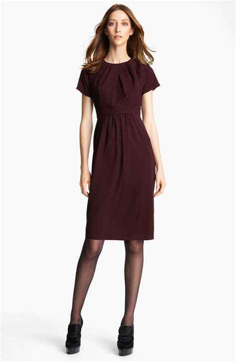 burberry pleated neck franny dress.